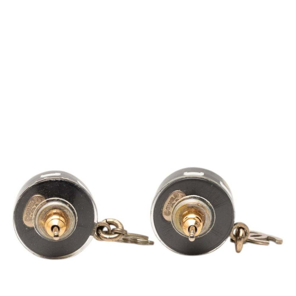 CHANEL Black Logo Earrings - Picture 2 of 4